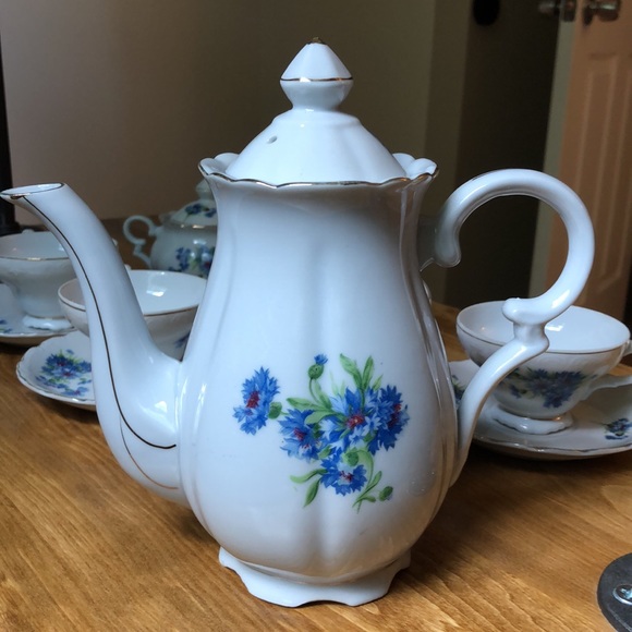 Tea-set for 4 by Norcrest Fine China 🫖 - Picture 9 of 11